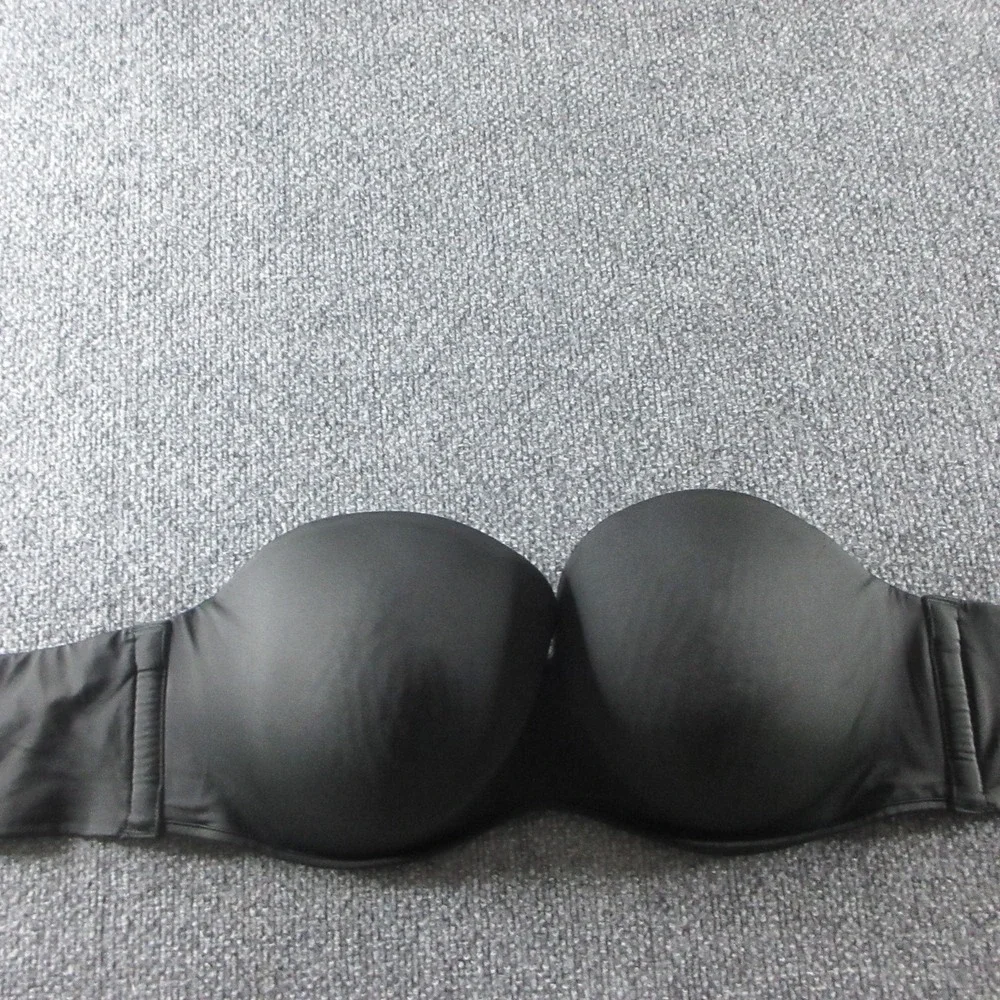 Cacique Boost Multi-Way Strapless Bra Womens 42DD Black Push Up Padded Underwire
